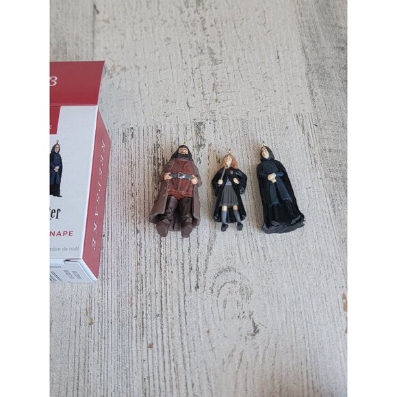 Hallmark Hermione Hagrid Snape Harry Potter miniature ornament Xmas - Picture 1 of 6